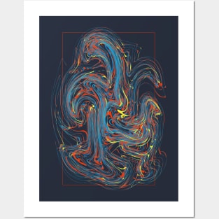 Abstract swirls Posters and Art
